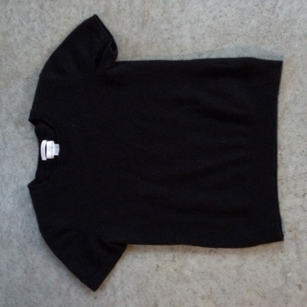 Black Cashmere Top Juniors Small